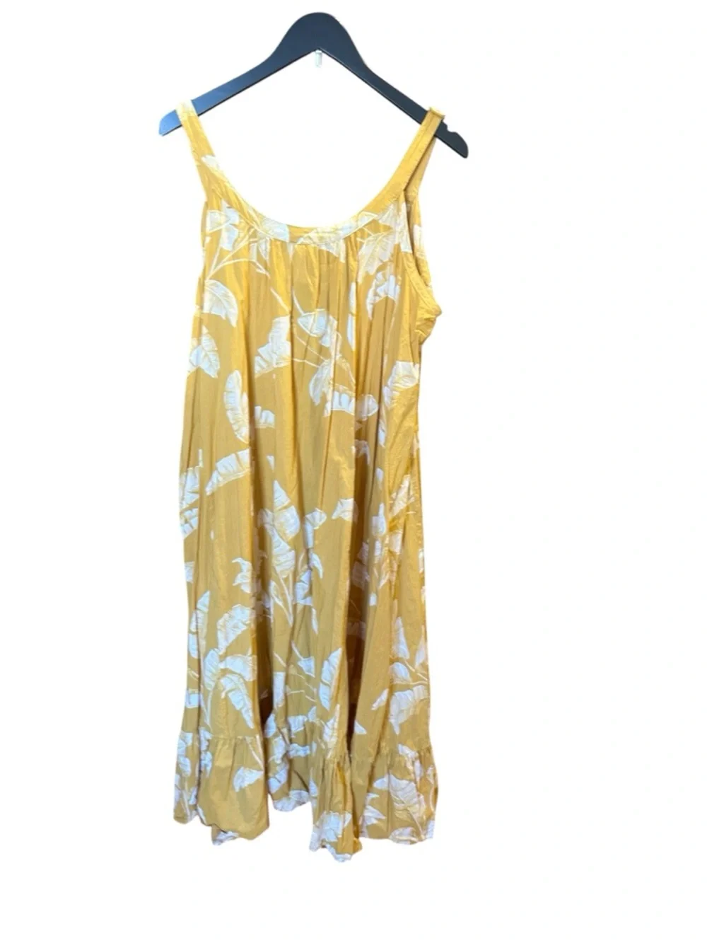 H&M Mustard Yellow Tropical Print Sundress - Picture 3 of 5